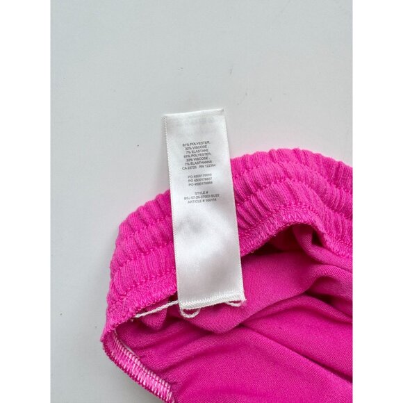Aritzia WILFRED FREE Hot Pink Knit Jersey Relaxed Lounge Sweat Shorts, Size M - Picture 8 of 9